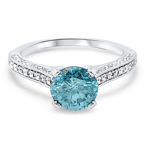 Blue Diamond Ring