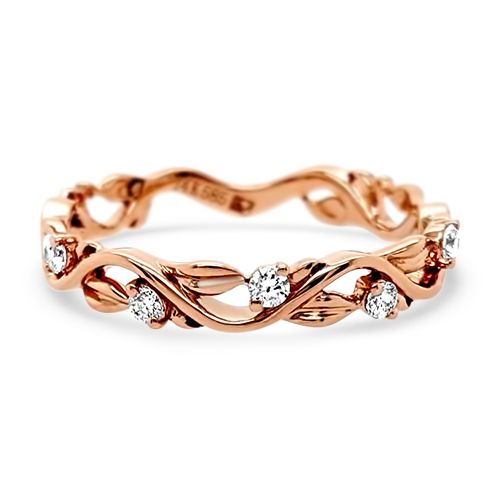 Rose Diamond Vine Ring