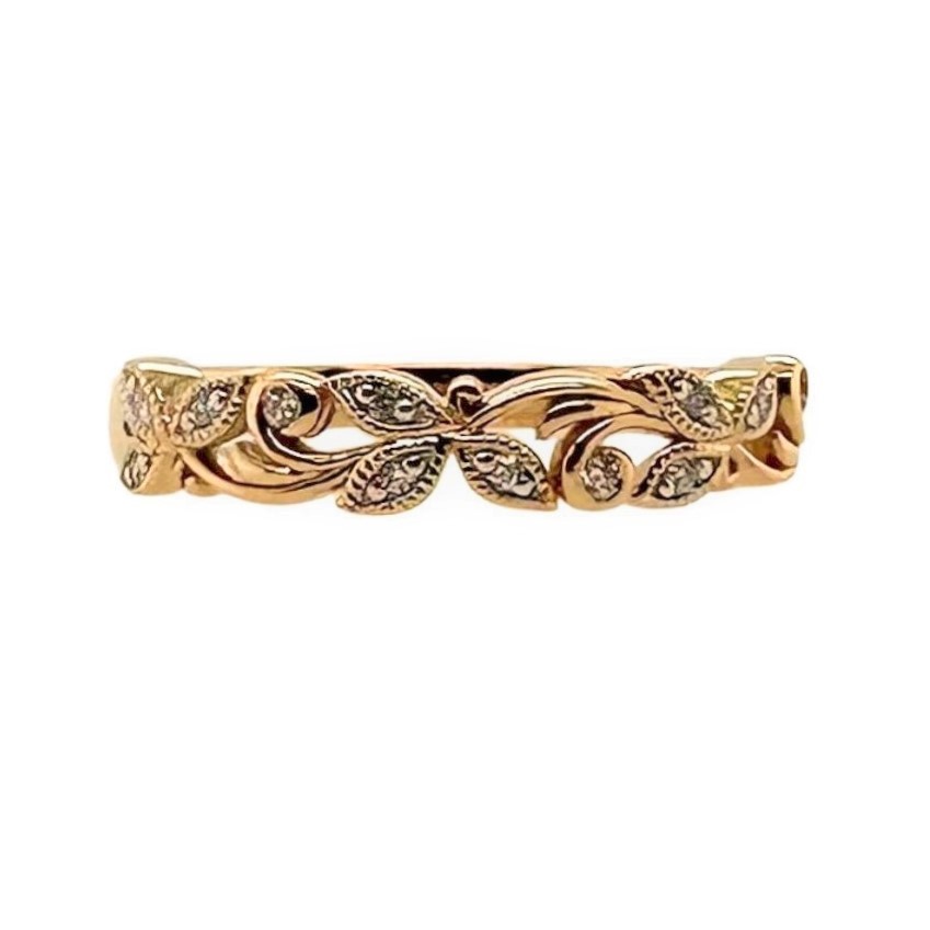 Floral Diamond Band