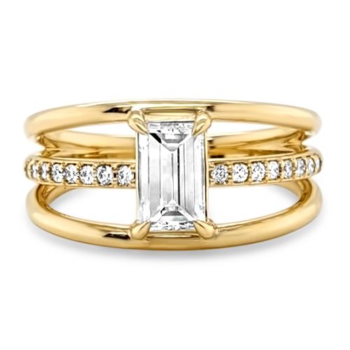 Diamond 3-Band Ring