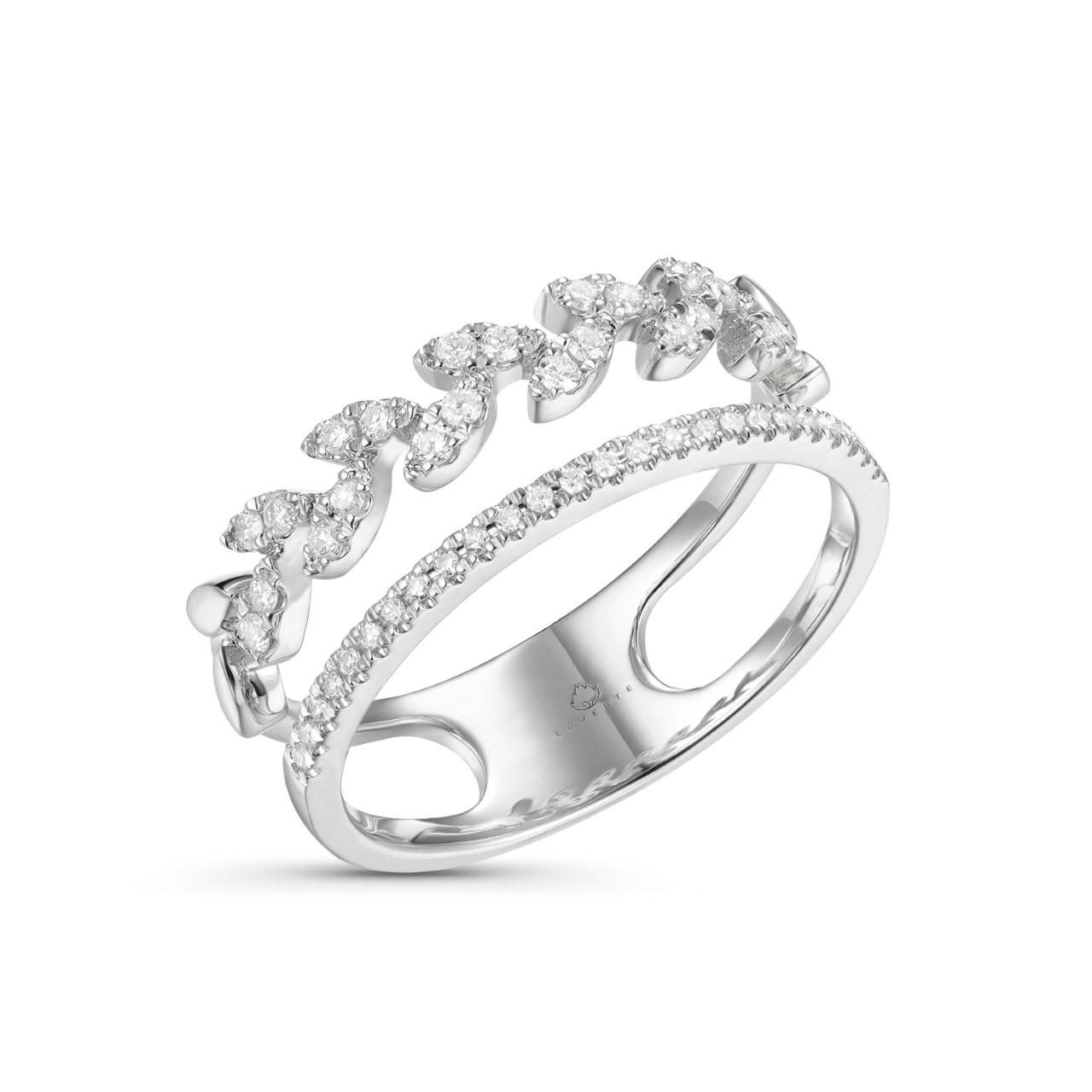 Diamond Double Band Ring