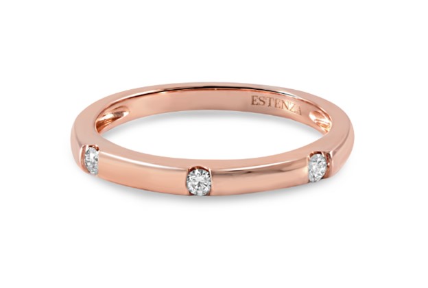 Rose Gold Diamond Band