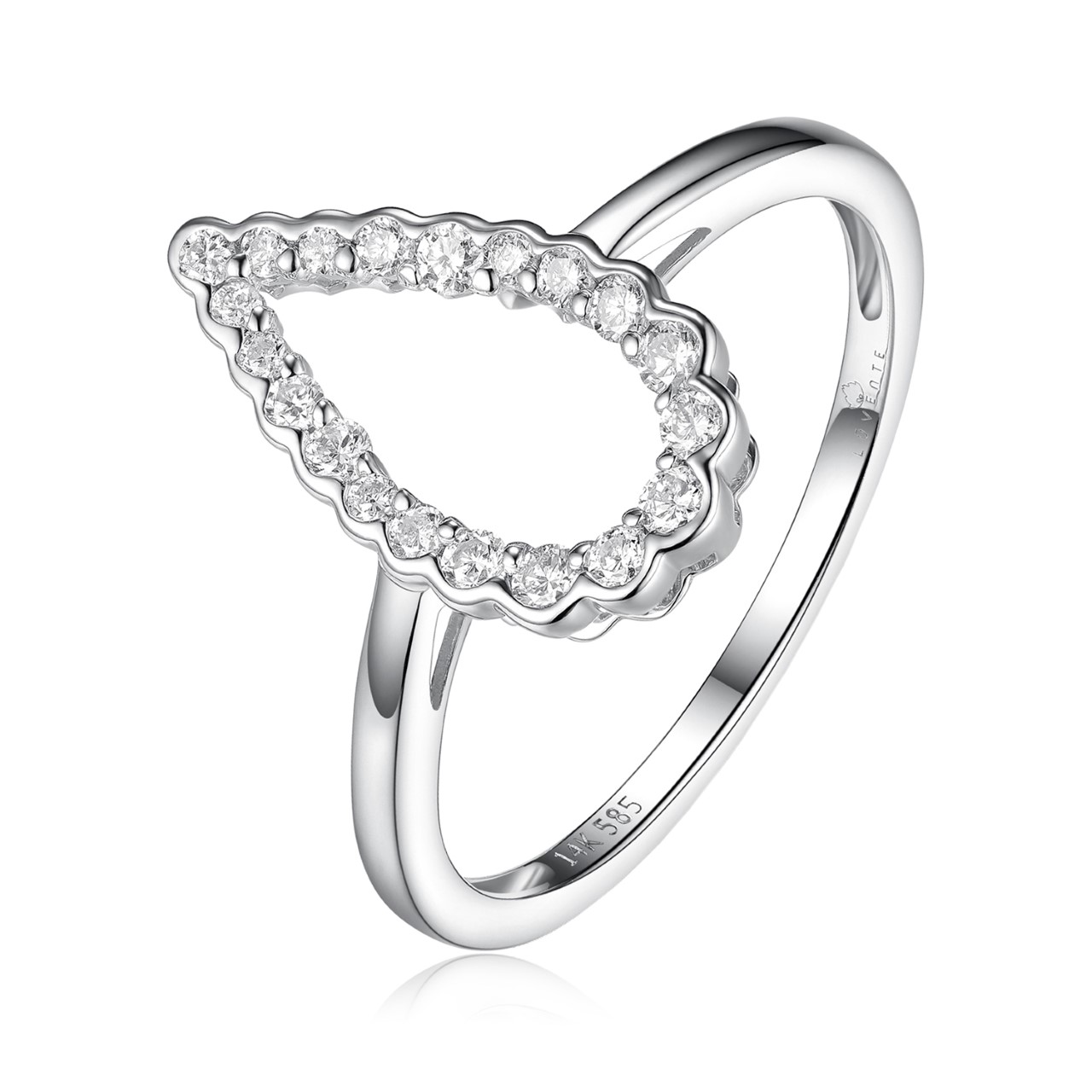 Diamond Pear Ring