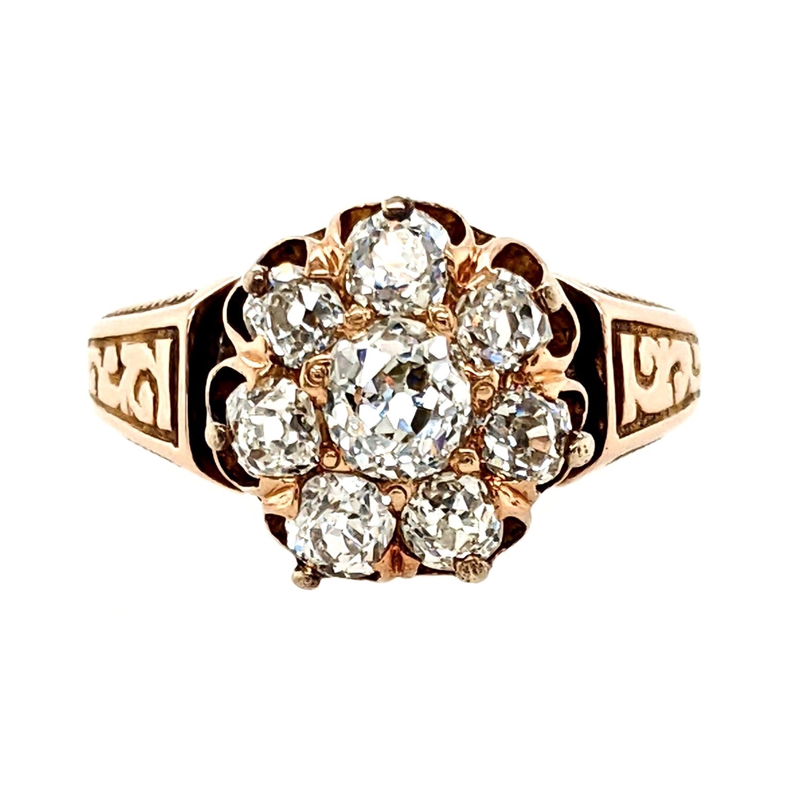 Vintage Diamond Cluster Ring