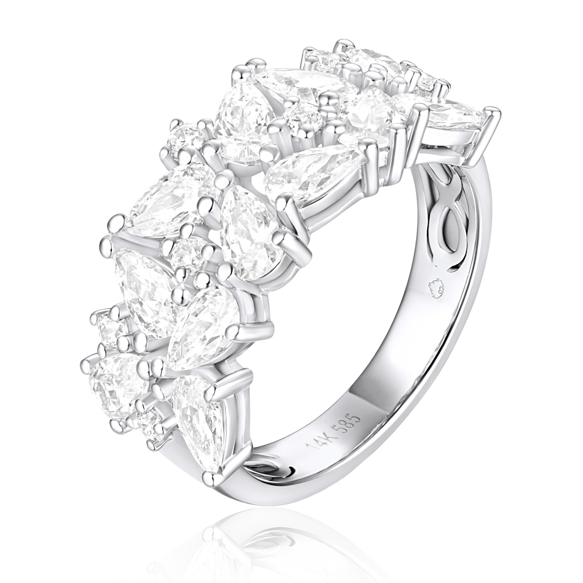 Diamond Cluster Ring