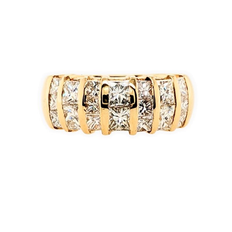 Princess Cut Diamond Band