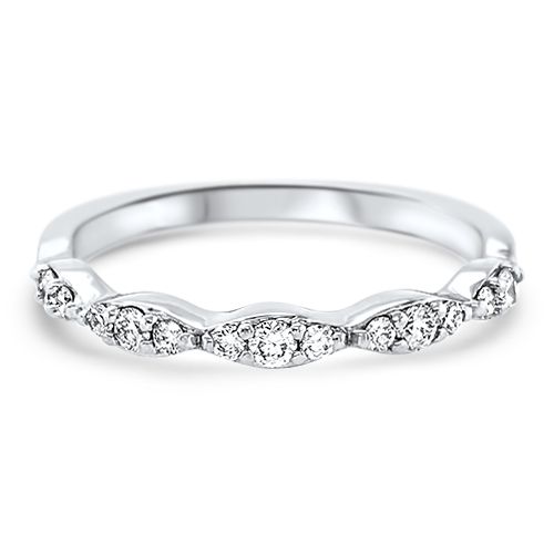 Scalloped Diamond Band