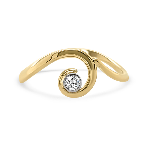 Diamond Wave Ring