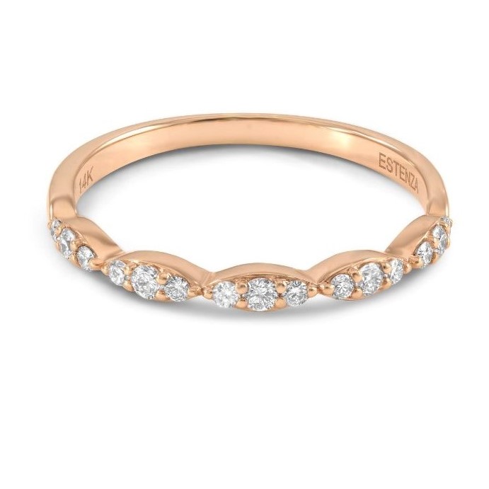 Scalloped Diamond Band