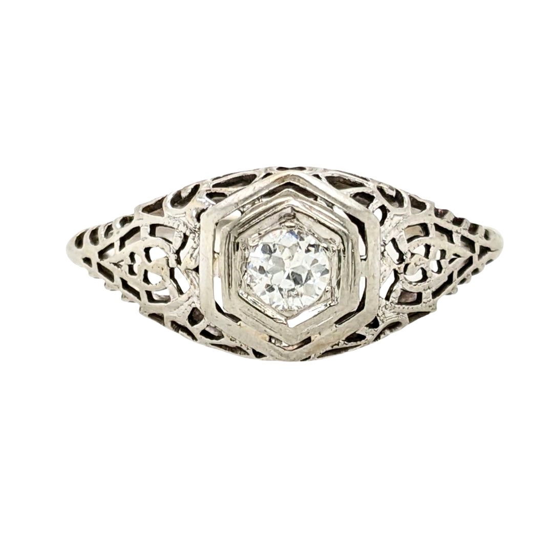 Diamond Filigree Ring