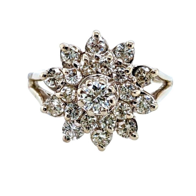 Diamond Cluster Ring