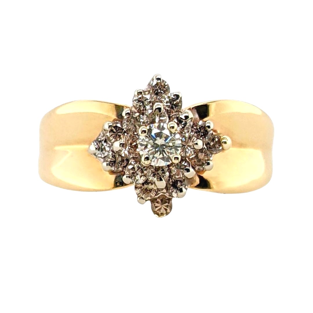 Diamond Cluster Ring