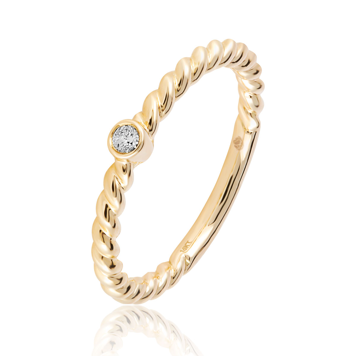 Diamond Rope Ring
