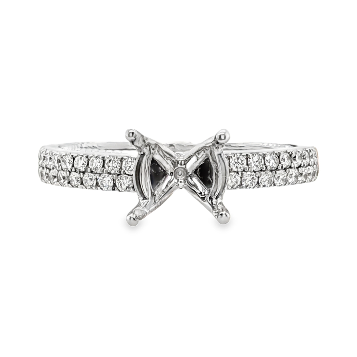 Two Row Diamond Mounting