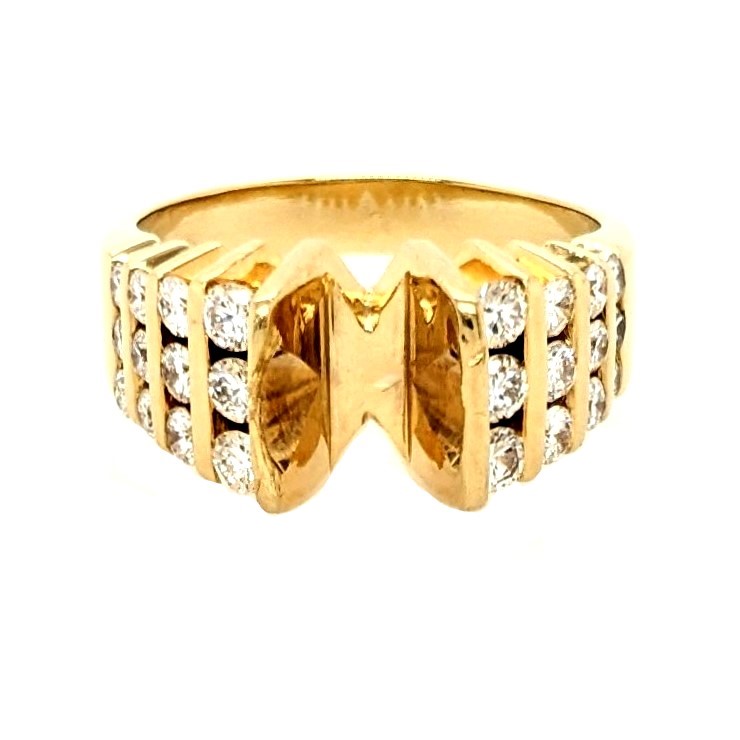 Diamond Multi-Row Ring