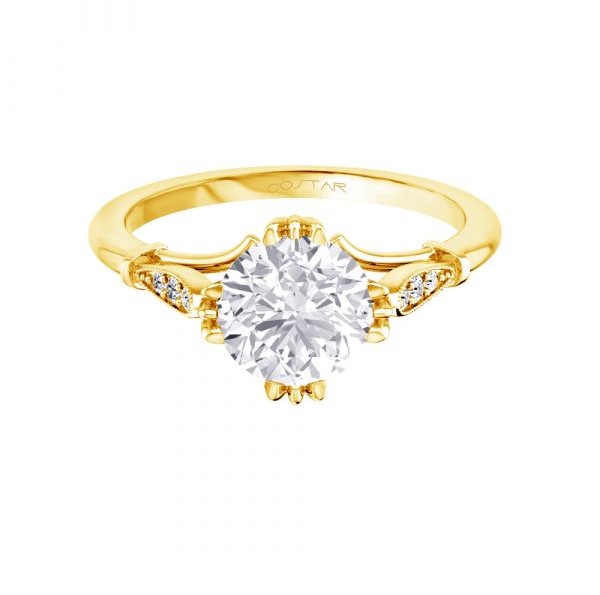 Diamond Milgrain Mounting
