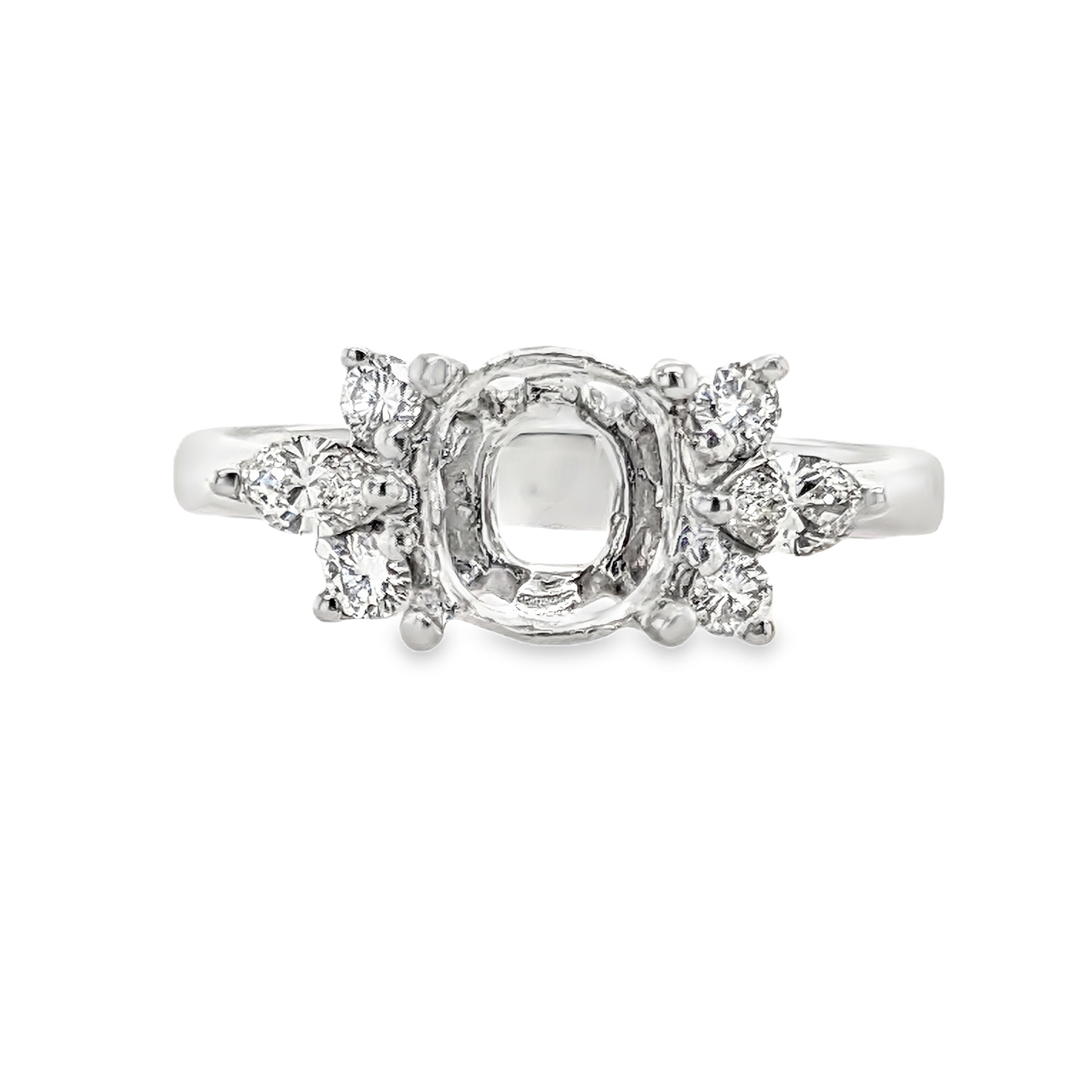 Diamond Floral Ring Mounting
