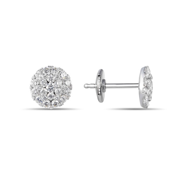 Diamond Cluster Earrings