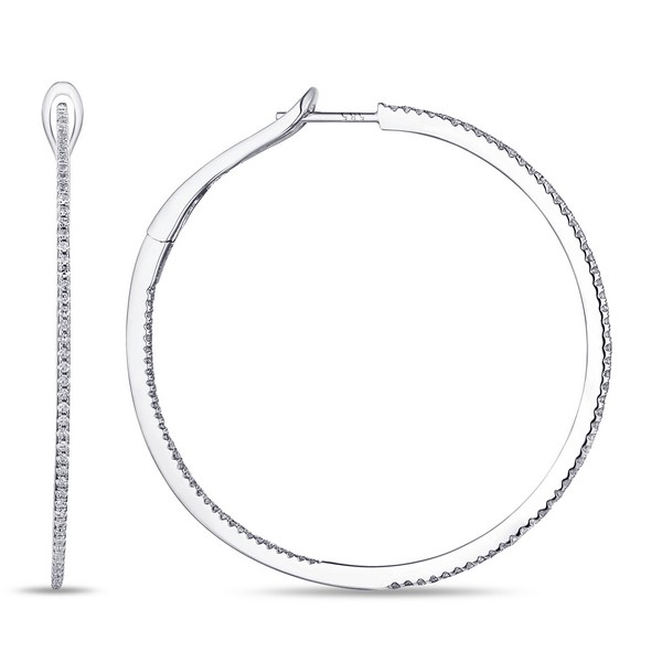 Diamond Hoop Earrings