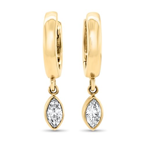 Marquise Diamond Drop Earrings