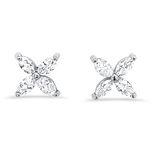 Marquise Flower Earrings