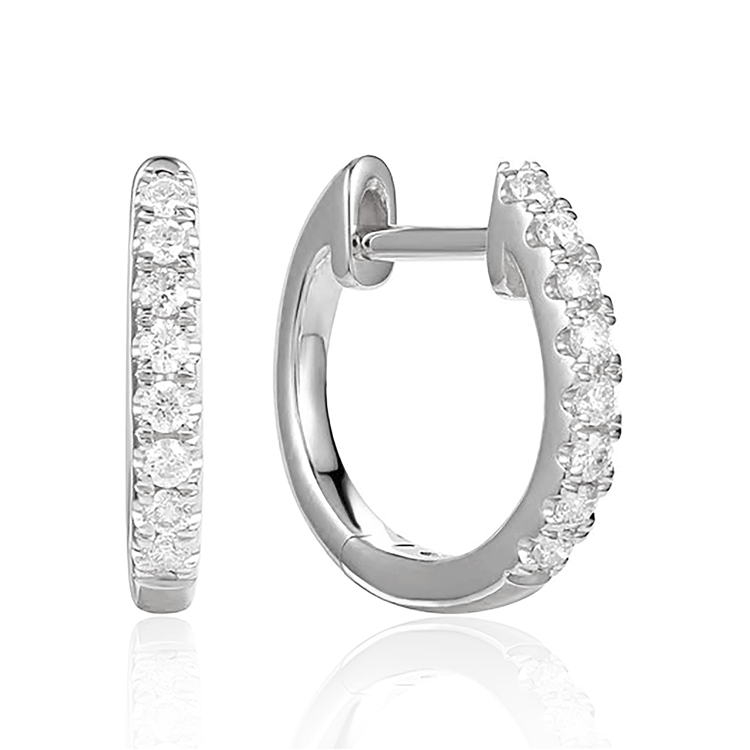 Diamond Hoop Earrings