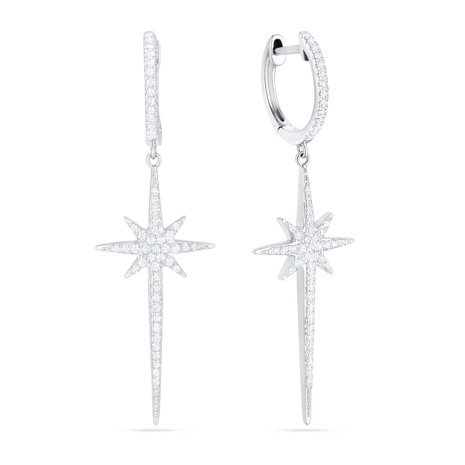 Diamond Star Earrings