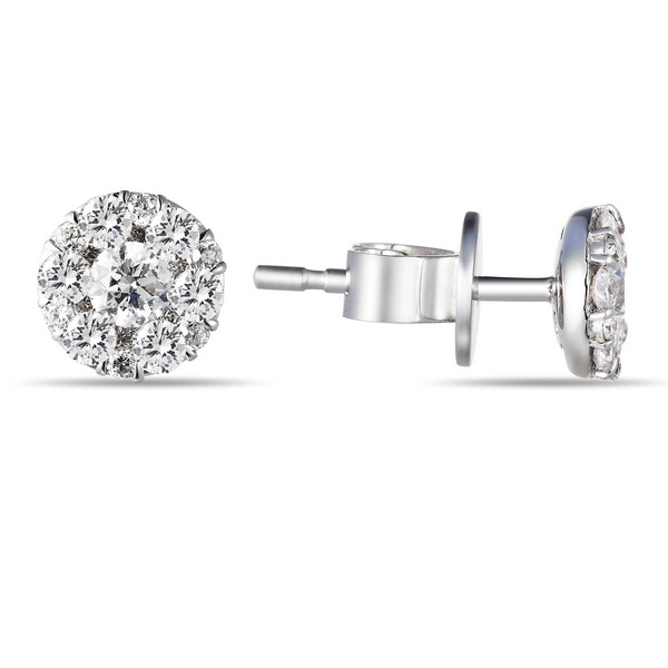 Diamond Cluster Earrings