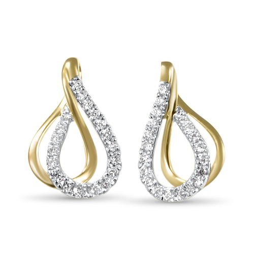 Diamond Twist Earrings