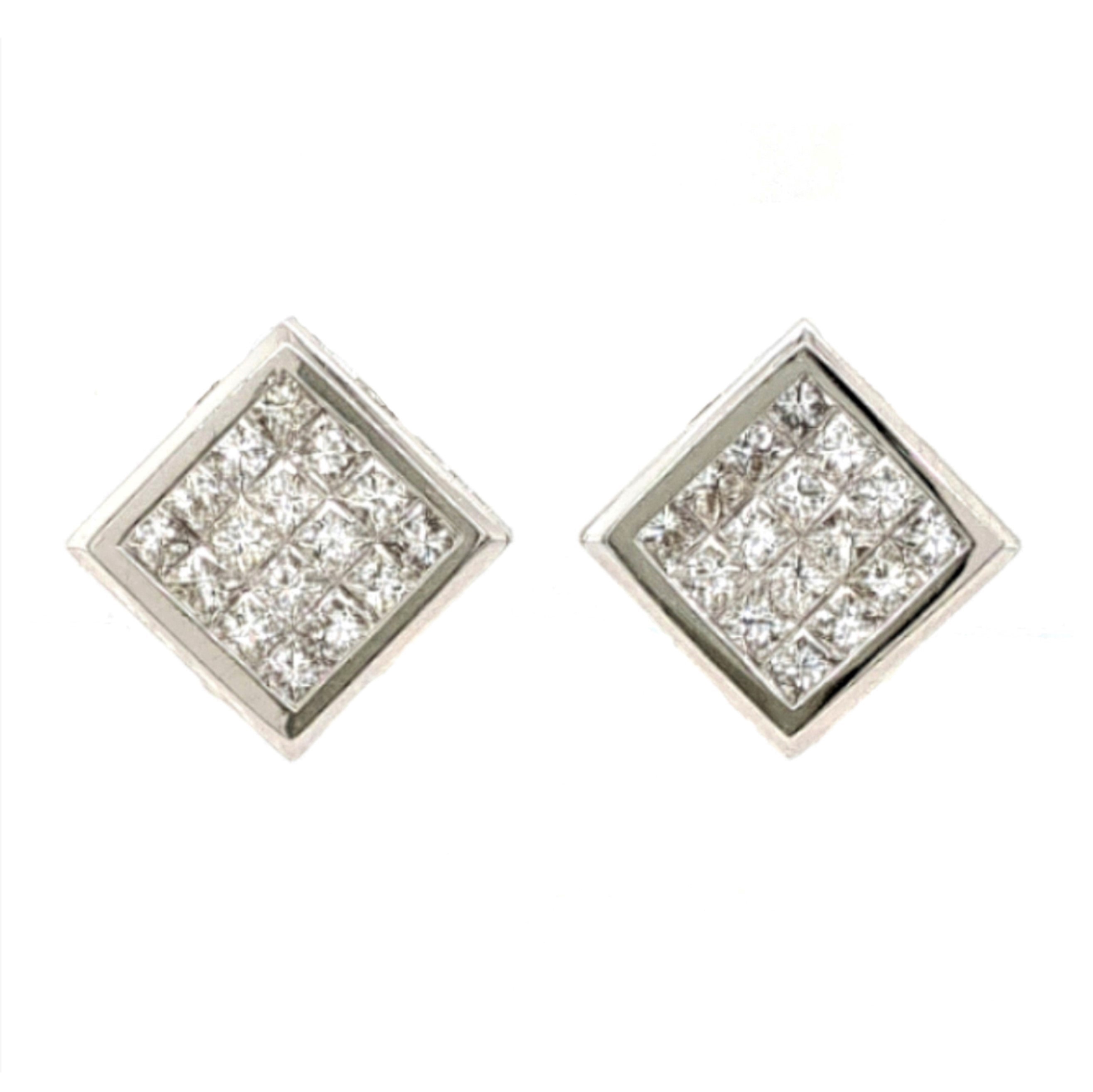 Princess Diamond Earrings