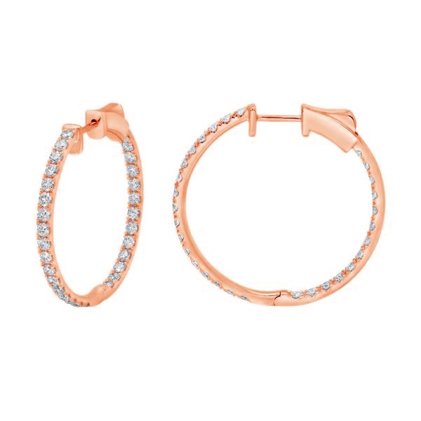 Diamond Hoop Earrings