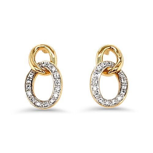 Diamond Link Earrings