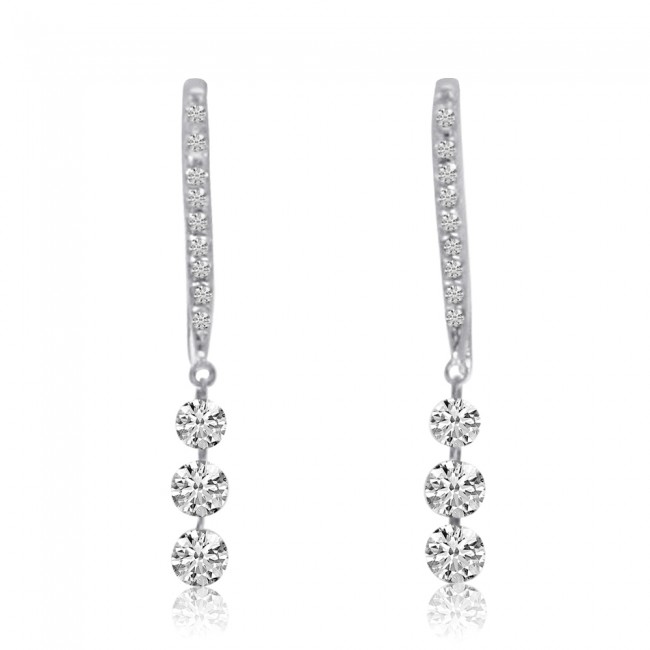 Diamond Dangle Earrings