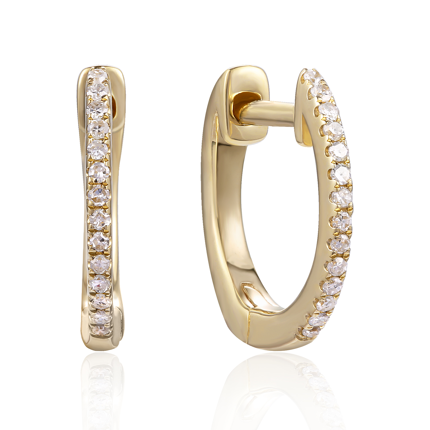 Diamond Hoop Earrings