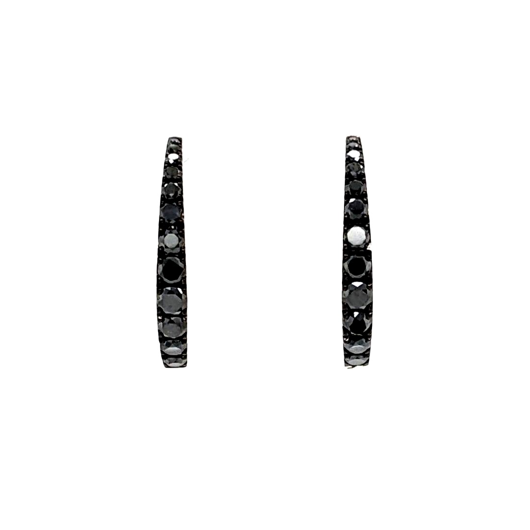 Black Diamond Hoops