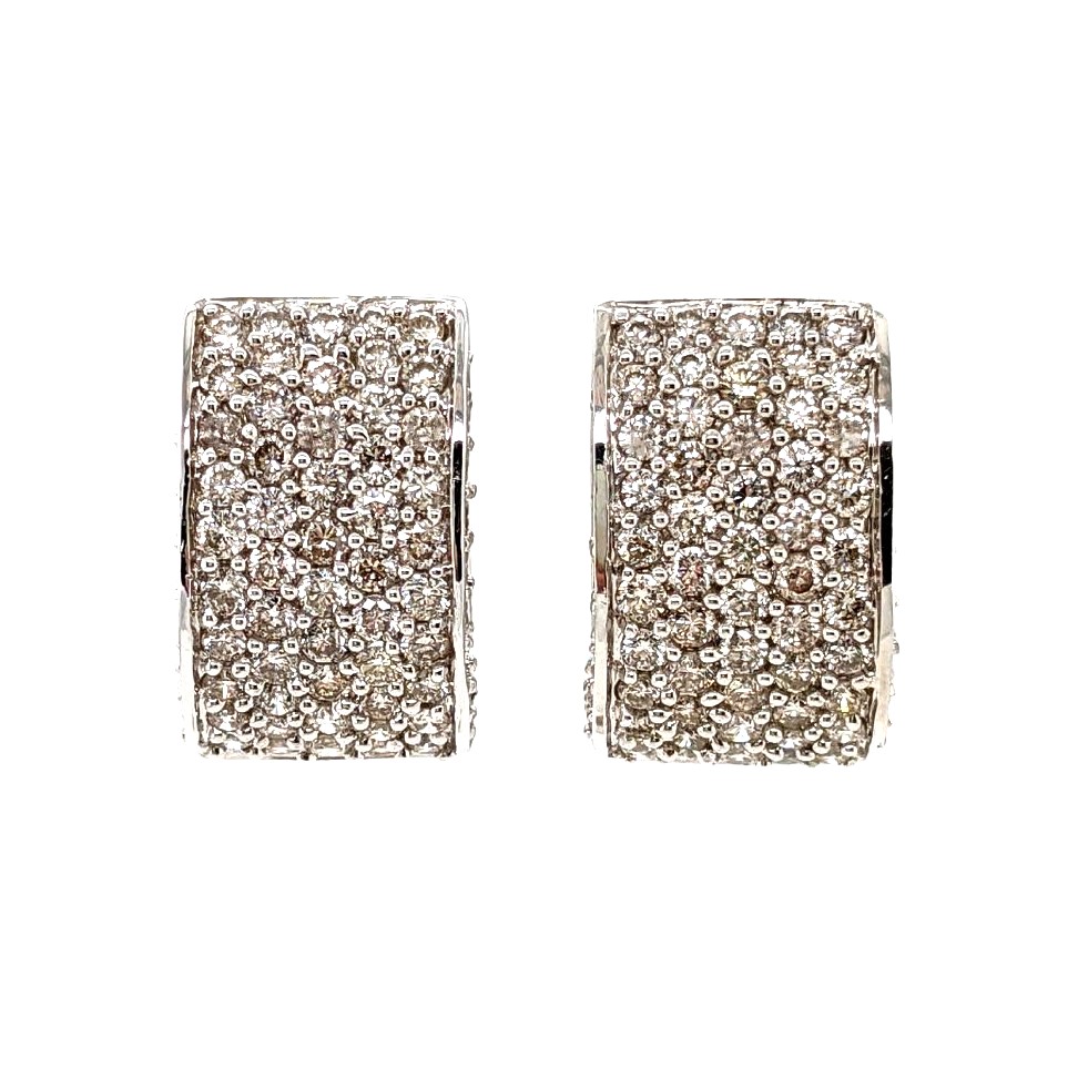 Diamond Huggie Earrings