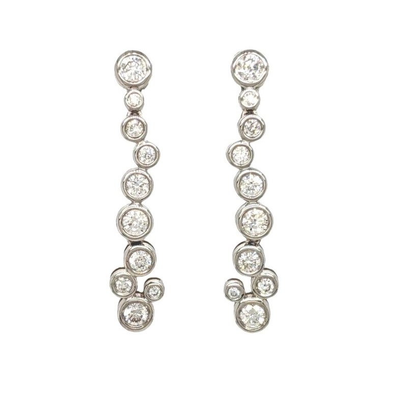 Diamond Bezel Earrings