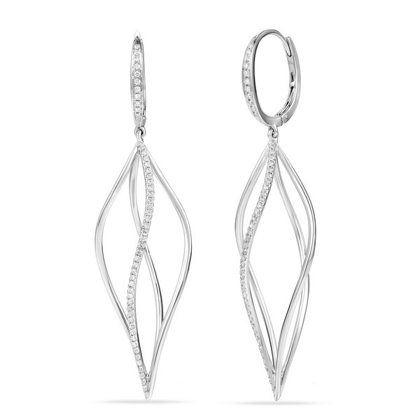 Open Twist Drop Earrings