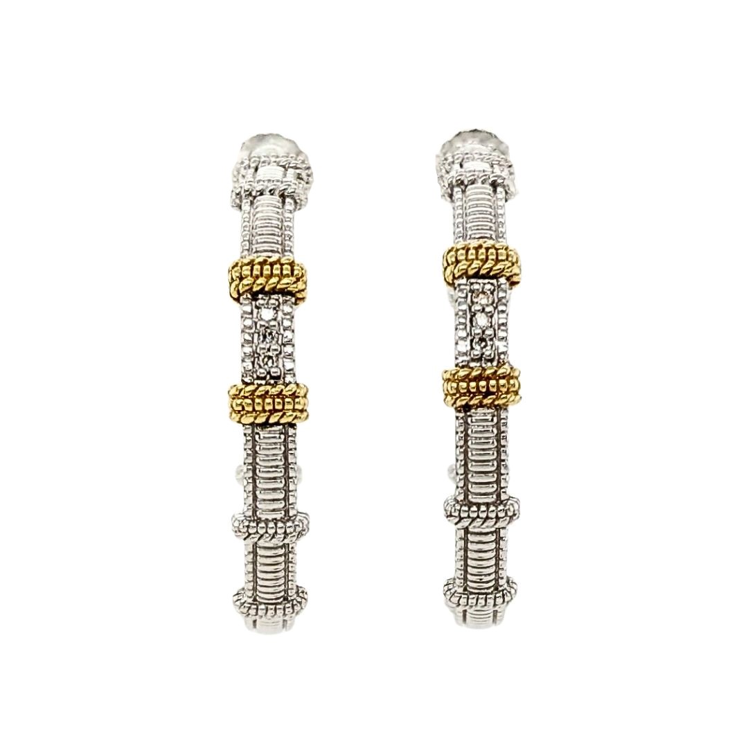 Diamond Hoop Earrings
