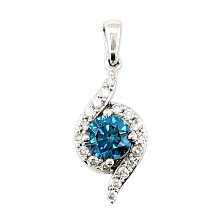 Blue Diamond Pendant