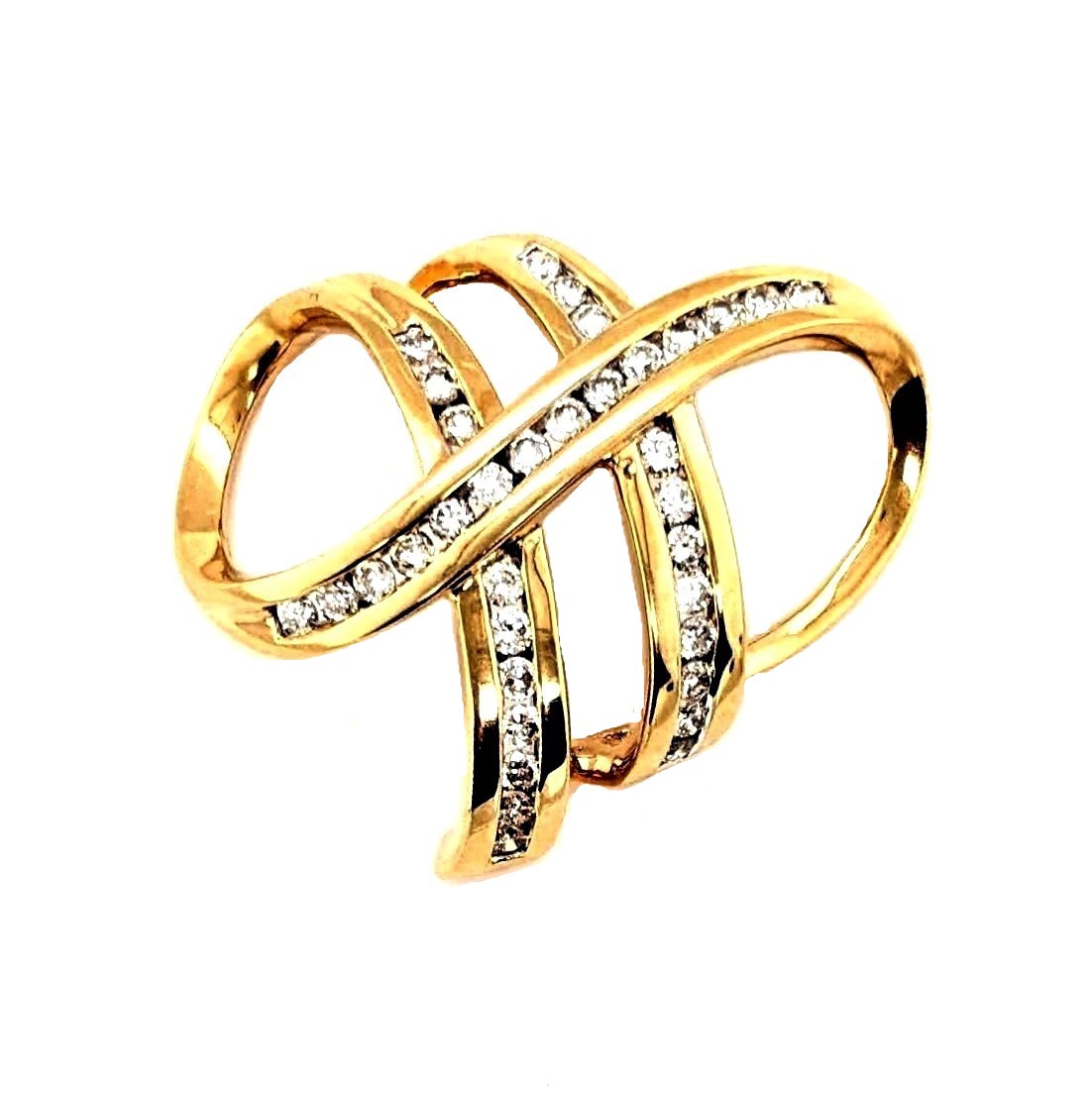 Diamond Swirls Pendant