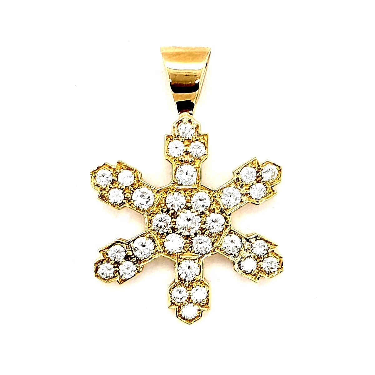 Diamond Snowflake Pendant