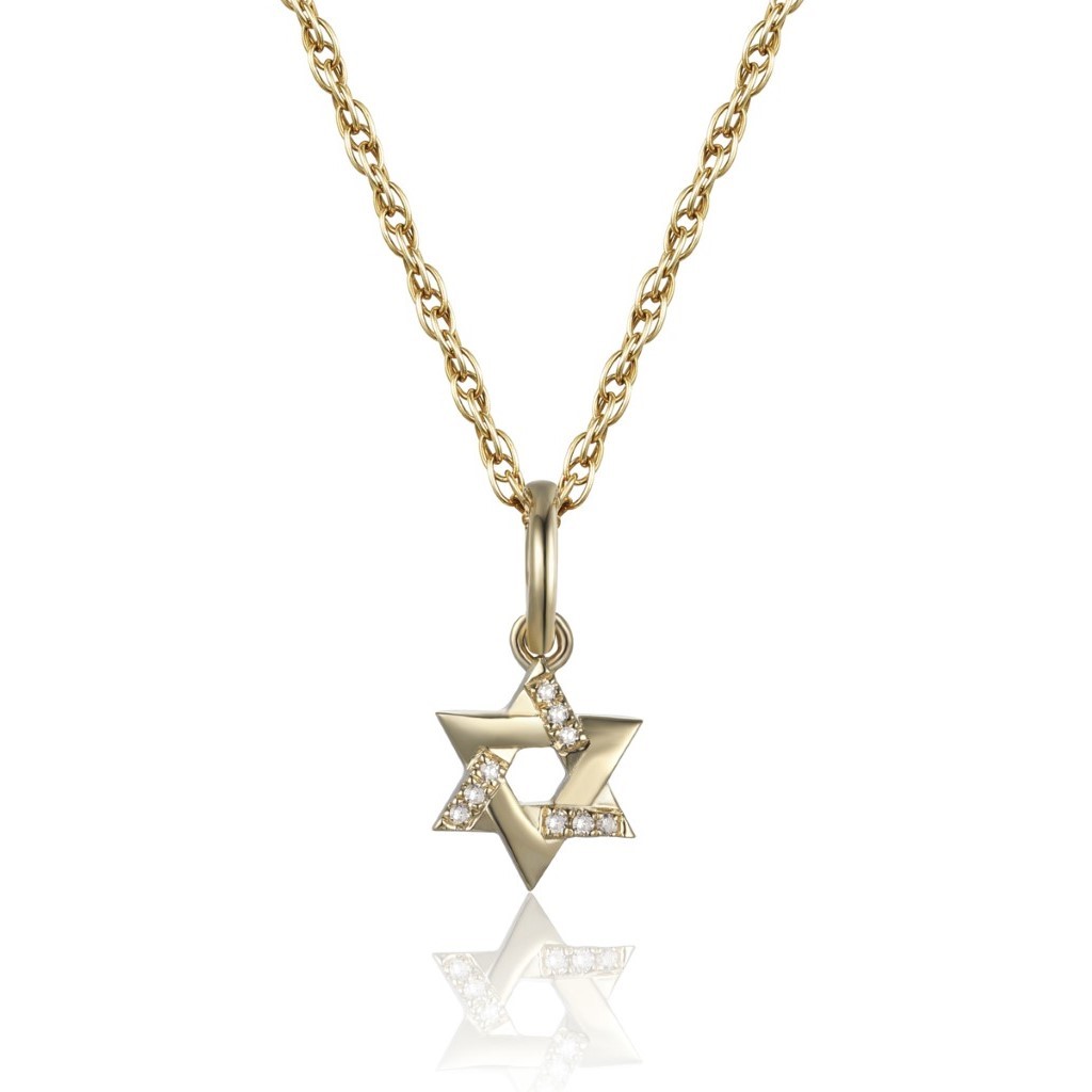 Diamond Star of David Pendant