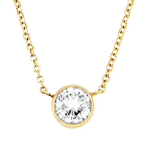 Diamond Bezel Necklace
