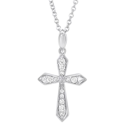 Diamond Cross .20ctw Necklace