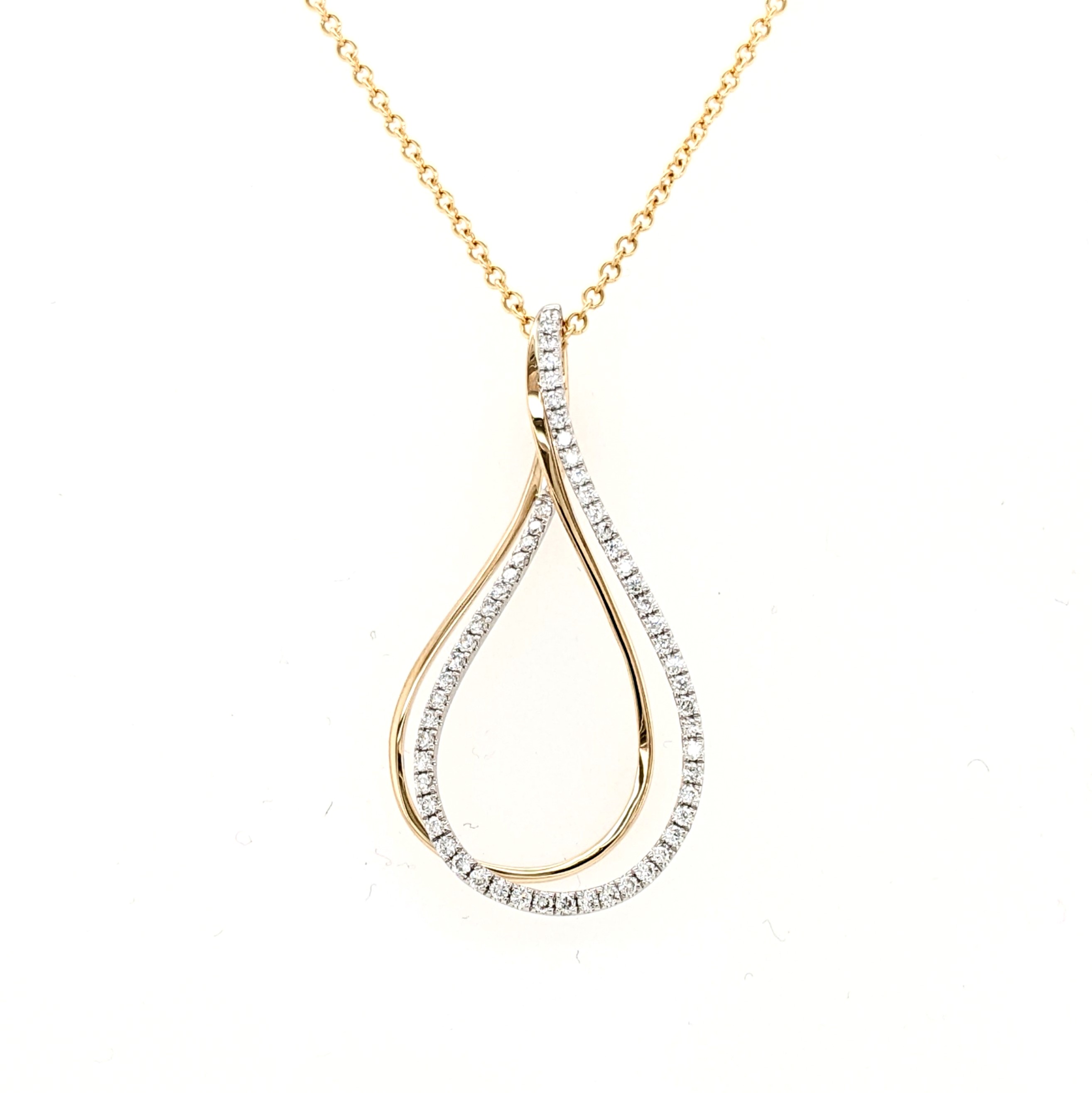 Diamond Swirl Necklace