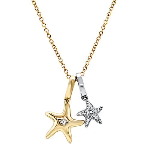 Diamond Starfish Necklace