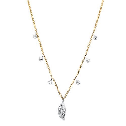 Diamond Magnolia Necklace