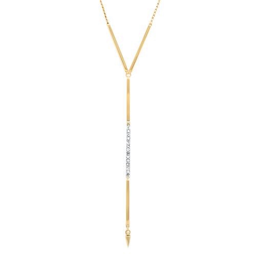 Diamond "Y" Multi-Bar Necklace