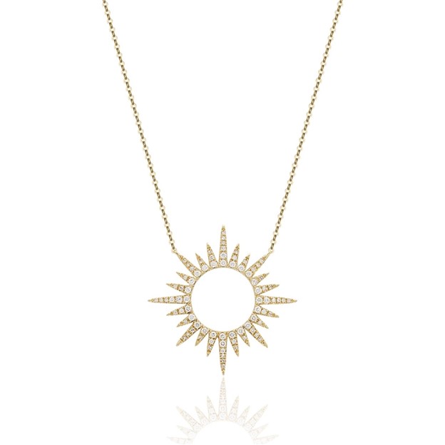Diamond Sun Necklace